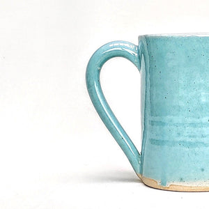 Stoneware ceramic pint pot - very large mug celadon pale jade glaze
