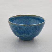 Load image into Gallery viewer, Blue Green Stoneware Ceramic Nibbles Bowl Sugar Bowl Handmade