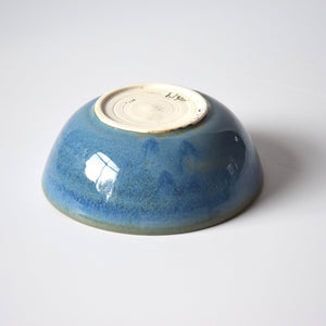 Blue Green Stoneware Ceramic Cereal Bowl Ice Cream Bowl Handmade