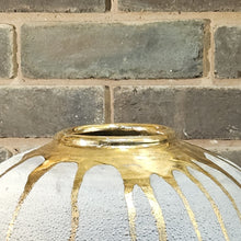 Load image into Gallery viewer, Sunburst Lichen and gold large moon jar