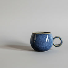 Load image into Gallery viewer, Blue round espresso coffee cup