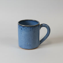Load image into Gallery viewer, Blue stoneware ceramic coffee cup - mug.