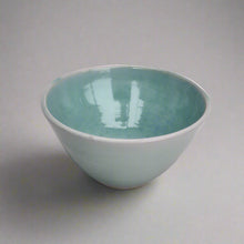 Load image into Gallery viewer, Celadon Turquoise Handmade Stoneware Ceramic Cereal Bowl Nibbles Bowl