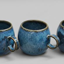 Load image into Gallery viewer, Blue round espresso coffee cup