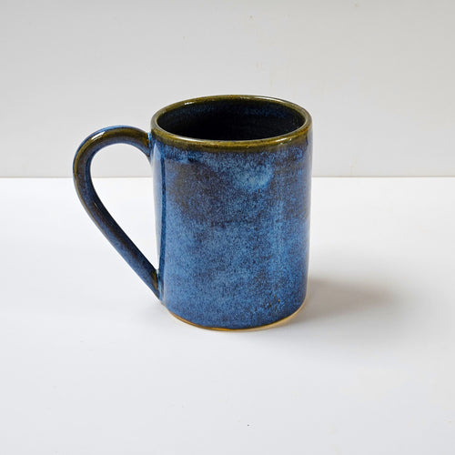 Very large blue mug pint pot