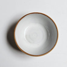 Load image into Gallery viewer, White Handmade Stoneware Ceramic Bowl Cereal Bowl