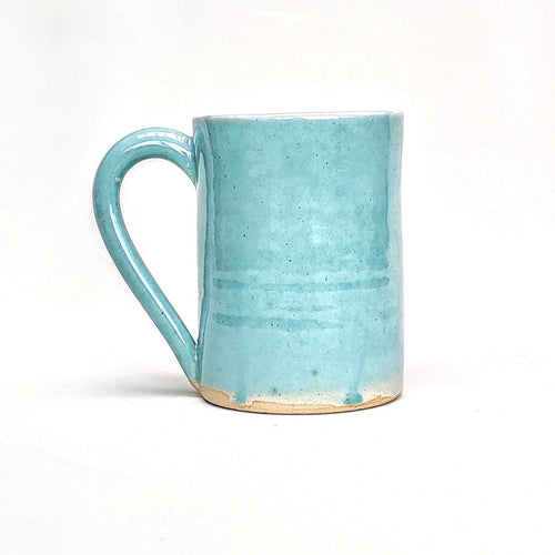 Stoneware ceramic pint pot - very large mug celadon pale jade glaze