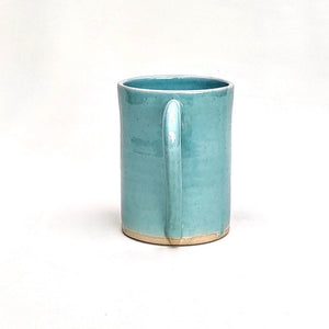 Stoneware ceramic pint pot - very large mug celadon pale jade glaze