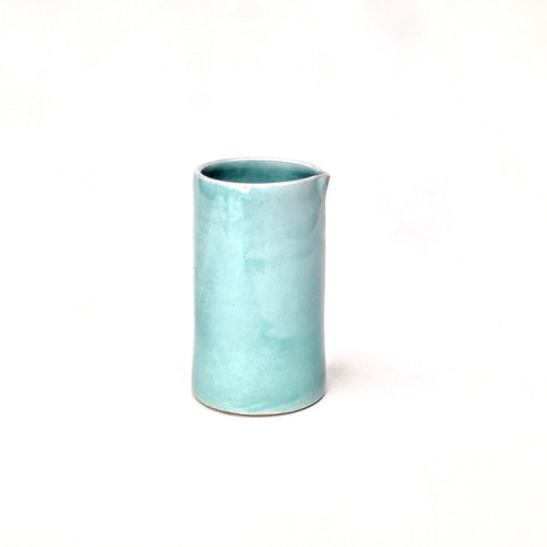 Stoneware ceramic jug - vase celadon pale jade