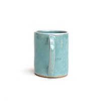 Load image into Gallery viewer, Espresso coffee cup mini mug handmade stoneware ceramic celadon pale jade green glaze. Also made to order