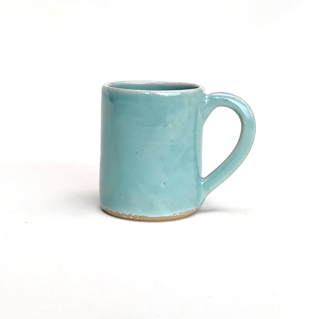 Coffee cup - mug - celadon pale jade stoneware ceramic - handmade - also made to order