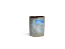 Load image into Gallery viewer, Coffee cup - mug - green blue bronze stoneware ceramic - handmade.