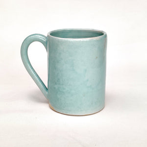 Coffee cup - mug - celadon pale jade stoneware ceramic - handmade - also made to order