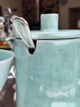 Load image into Gallery viewer, Handmade stoneware ceramic lidded jar celadon pale jade glaze