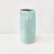 Load image into Gallery viewer, Tall stoneware ceramic - jug - vase celadon pale jade glaze