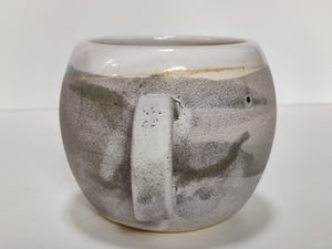 Lichen glaze round cup, tea cup, coffee cup. Hugmug.
