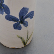 Load image into Gallery viewer, Blue Flowers ceramic jug - stoneware - milk jug - vase