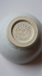 Set of 4 Ivory White Stoneware Ceramic Nibbles Bowls Sugar Bowls Handmade Made to order